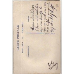 n°7761 - Carte Brodée avec Pochette Bleue