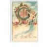 n°780 - A happy New Year - Angelot et horloge