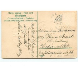n°7827 - Carte Fantaisie Gaufrée - Glückliches Neujahr -Angelots sur une Boule
