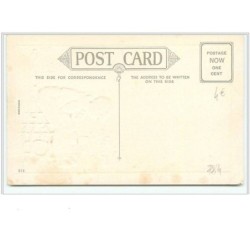 n°783 - Carte Gaufrée - Easter - Garçon et poussins