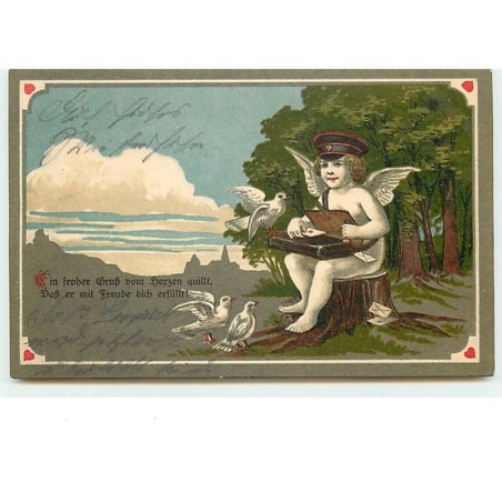 n°7848 - Carte Fantaisie - Angelot facteur