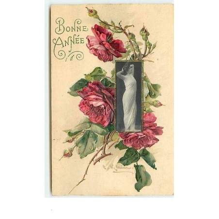 n°7868 - Carte Illustrateur - Catharina Klein - Bonne Année - Roses et Artiste de Spectacle