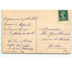 n°7882 - Carte Fantaisie - Joyeux Noël - Fillette en Père Noël