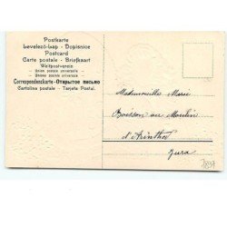 n°7897 - Carte Fantaisie Gaufrée - Joyeuses Paques - Fillette avec un oeuf