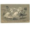 n°7920 - Carte Illustrateur - Maurice Boulanger - Cake Walk - Chats Habillés