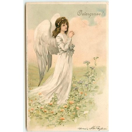 n°7923 - Carte Illustrateur - MSM - Meissner - Ostergruss - Ange