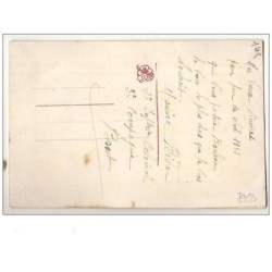 n°7953 - Carte Brodée - Heureux Noêl - Cloche avec des ailes
