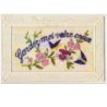 n°8007 - Carte Brodée - Gardez-moi votre Coeur - Papillons