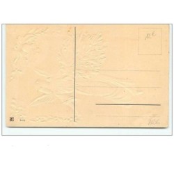 n°8036 - Carte Fantaisie Gaufrée - Frohliche Weihnachten - Ange avec un Sapin