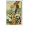 n°8038 - Carte Fantaisie Gaufrée - Herzliche Gluckmunsche zum neuen Jahre - Mise en sacs de Pièces d'Or
