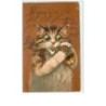 n°8070 - Carte Illustrateur - Maurice Boulanger - Chat jouant de la Trompette