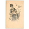 n°12407 - Bottaro - Jeune Femme Japonaise avec un éventail