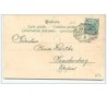 n°8092 - Carte Fantaisie - Viel Gluck im Neuen Jahr - Angelots faisant de la Luge - 1902