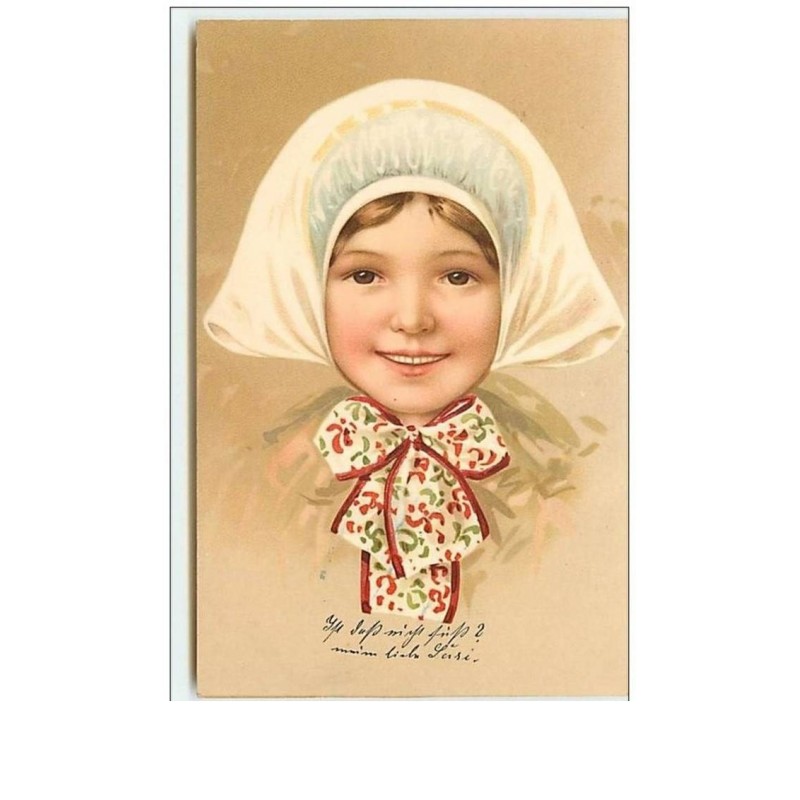 n°8097 - Carte Fantaisie - Portrait d'une Fillette - Meissner