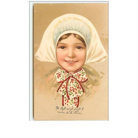 n°8097 - Carte Fantaisie - Portrait d'une Fillette - Meissner