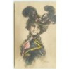 n°12408 - Bottaro - Jeune Femme portant un chapeau à plumes