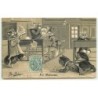 n°8220 - Carte Illustrateur - Maurice Boulanger - Chats Habillés - En Retenue - Ecole