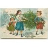 n°8232 - Carte Fantaisie - Frôhliche Weihnachten - Enfants avec un sapin