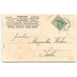 n°8234 - Carte Fantaisie - Frôhliche Weihnachten - Anges lisant