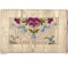 n°8254 - Carte Brodee avec Rabat - Love Marie - Pensée