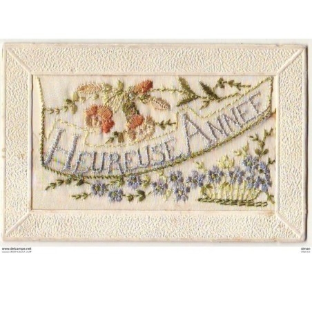 n°8259 - Carte Brodee avec Rabat - Heureuse Année