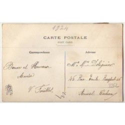 n°8262 - Carte Brodee - Bonne Année - Couronne de Fleurs