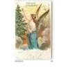 n°8287 - Carte Fantaisie - Frohliche Weihnachten - Ange mettant une bougie sur un sapin