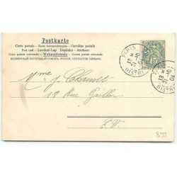 n°8299 - Carte Fantaisie - Femme jouant avec un Bébé - A & MB n°322