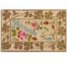 n°8307 - Carte Brodée - Felicidades - Roses