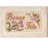 n°8310 - Carte Brodée - Bonne Fête - Iris