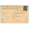 n°12423 - Carte Gaufrée - Enfants et voiture à chien, rempli de trèfles à 4 feuilles
