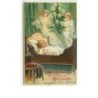 n°8332 - Carte Fantaisie Gaufrée - Fröhliche Weihnachten - Fillette endormie et anges