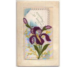 n°8357 - Carte Brodée avec...