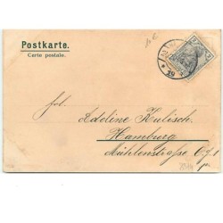 n°8374 - Carte Fantaisie - Fröhliche Weihnachten - Portrait d'un ange