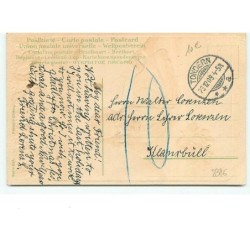 n°8376 - Carte Fantaisie Gaufrée - Fröhliche Weihnachten - Fillette allongée dans la neige