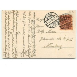n°8379 - Carte Fantaisie - Priecigus Ziemas Svetkus - Ange avec un sapin