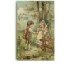 n°8383 - Carte Fantaisie Gaufrée - Ein Frohes Osterfest - Enfants avec des oeufs