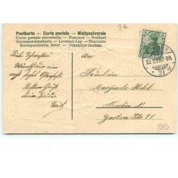 n°8383 - Carte Fantaisie Gaufrée - Ein Frohes Osterfest - Enfants avec des oeufs