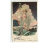 n°8390 - Carte Fantaisie - Viel Gluck zum neuen Jahre - Angelot dans un Coquillage