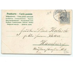 n°8390 - Carte Fantaisie - Viel Gluck zum neuen Jahre - Angelot dans un Coquillage