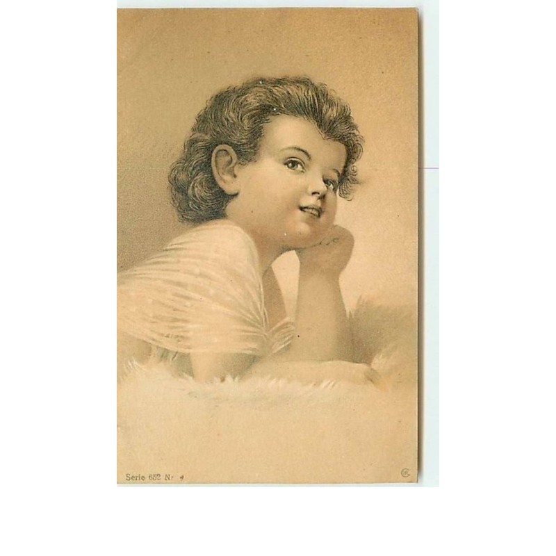 n°8397 - Carte Fantaisie - Portrait d'une Fillette - Série 652 n°4