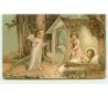 n°8437 - Carte Fantaisie - Fröhliche Weihnachten - Nativité - Anges