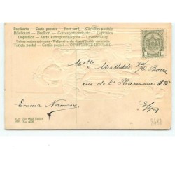 n°8487 - Carte Fantaisie Gaufrée - Joyeuses Paques - Fillettes