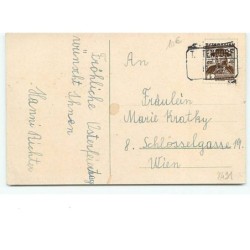 n°8491 - Carte Fantaisie - Frohliche Ostern - Ange et Poussin