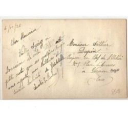 n°8508 - Carte Brodée avec rabat - Corbeille et Fleurs