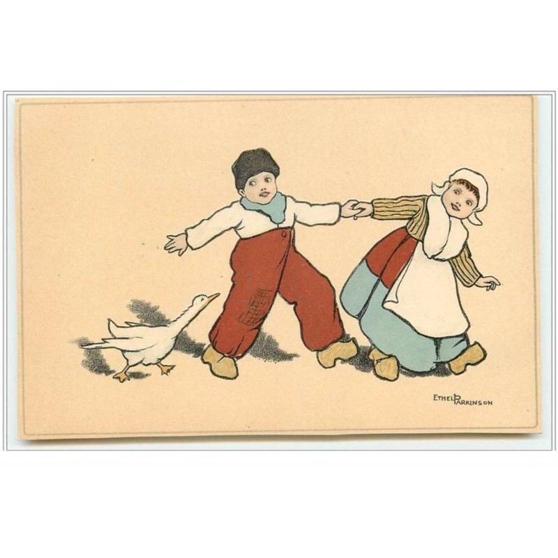 n°851 - Ethel Parkinson - Couple d'hollandais et oie