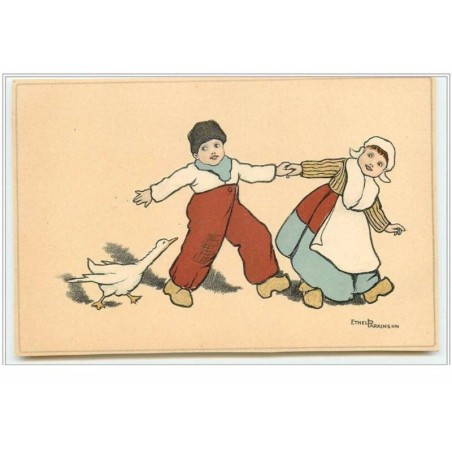 n°851 - Ethel Parkinson - Couple d'hollandais et oie