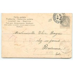 n°12433 - Carte Gaufrée - Ange portant un oeuf