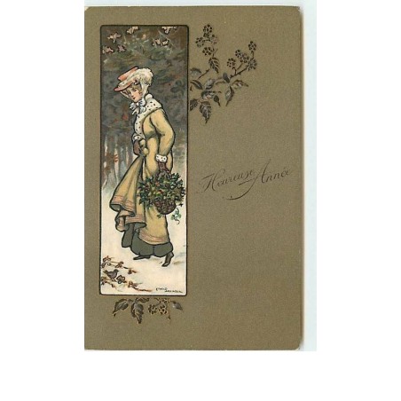 n°8516 - Carte Illustrateur - Ethel Parkinson - Heureuse Année - Femme