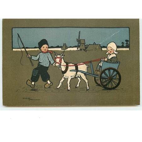 n°8517 - Carte Illustrateur - Ethel Parkinson - MM Vienne n°485 - Attelage avec une chèvre